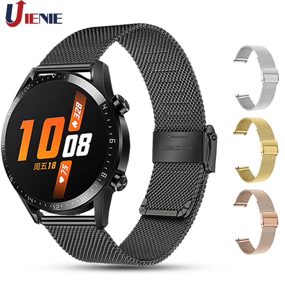 22 millimetri Milanese del Cinturino Della Cinghia per Huawei Orologio Gt /Gt2 46mm /2e /Honor Magia 2 46 millimetri della Fascia Del Braccialetto Wristband di Ricambio Correa