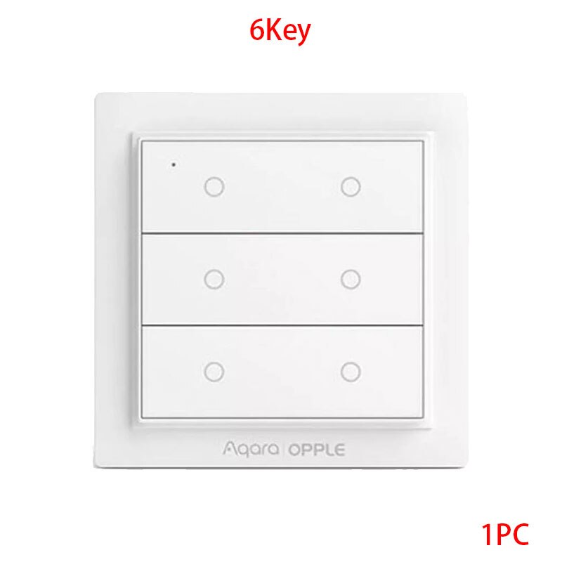 Original Aqara Opple Wireless Switch Zigbee 3.0 Smart Light Switch 2/4/6 Buttons APP Remote Control For Apple Homekit Mijia APP: 1PC-6Key