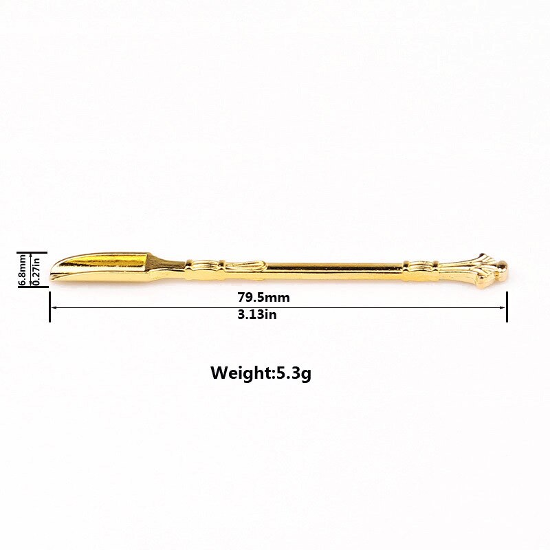 Cuillère à priser en alliage d&#39;aluminium, pelle cuillère à médicaments pour mélanger le café ou le thé bouteille de reniflard accessoires de cuisine pour fumer 1 pièce