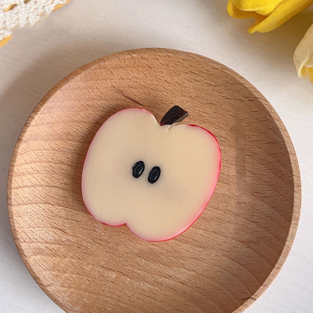 Horquilla de fruta de simulación de cereza dulce, comida falsa de limón, pinza para el pelo bonita, accesorios para el cabello de dibujos animados para mujer, diario