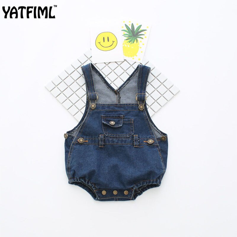 YATFIML SOMMER jungen mädchen Gesamt kurze hosen für neugeborene Denim Overall für freundlicher: 12m