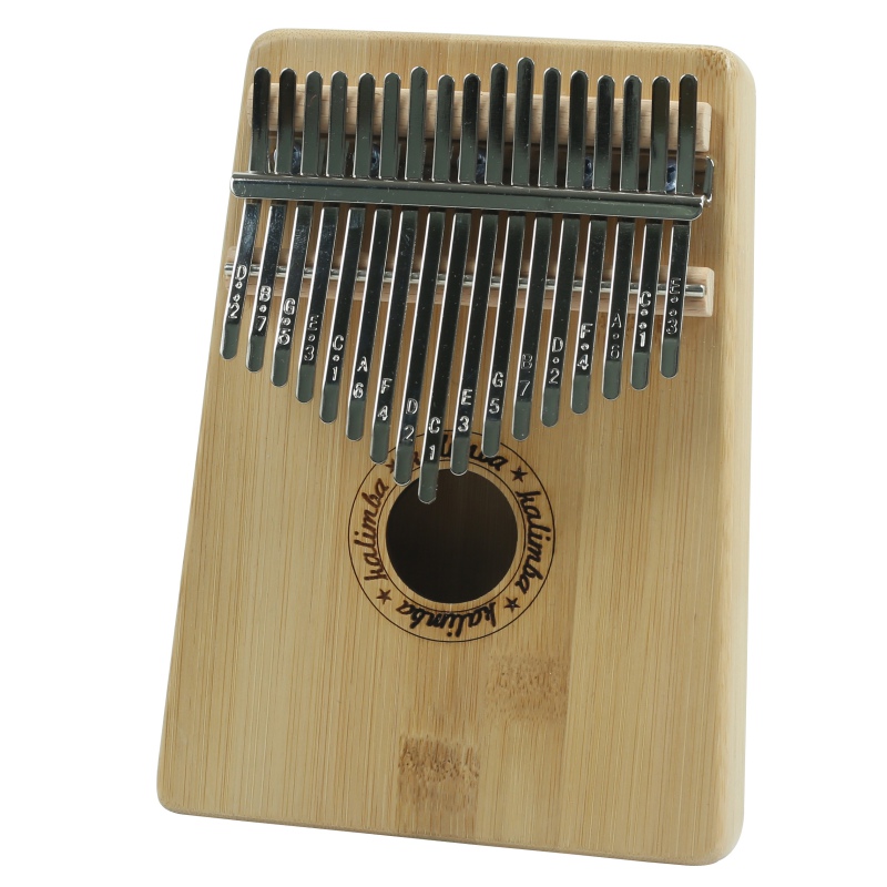 17 Keys Thumb Piano Wood Instrument Pine Aluminum Bar Kalimba Keyboard Music Portable Finger Board With Tune Hammer: C