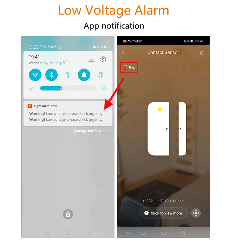Alarma magnética para puerta de seguridad, antirrobo, a prueba de manipulaciones, para puerta y ventana