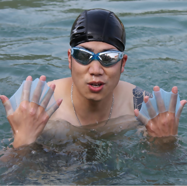 Accessoire de piscine, nageoire à doigt, gant de plongée, équipement de natation, natation Surf gonflable,