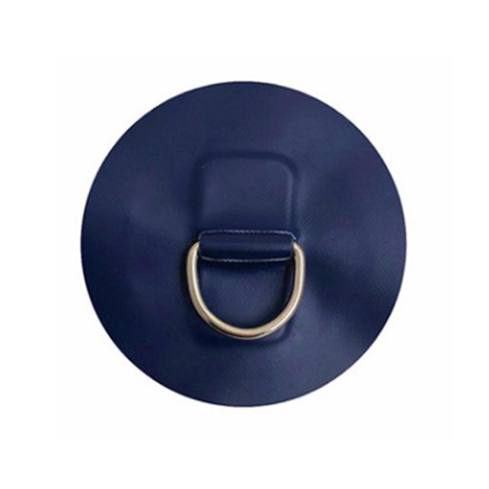 Rvs D-Ring Pad Patch PVC Ronde ring Pad voor Opblaasbare Boot Vlot Rubberboot Surfplank Waterscooters Onderdelen Accessoires 4: Blue