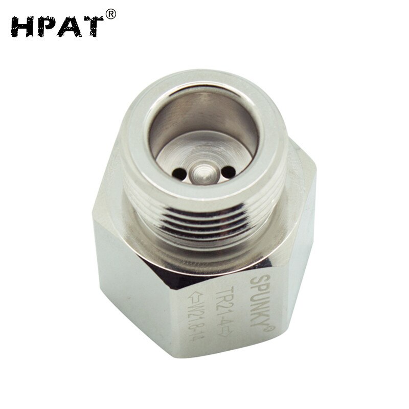 Plated Surface Soda Cylinder Adapter Converter to W21.8 Aquarium Fish or Homebrew Beer Corny Keg Co2 Tank Regulators