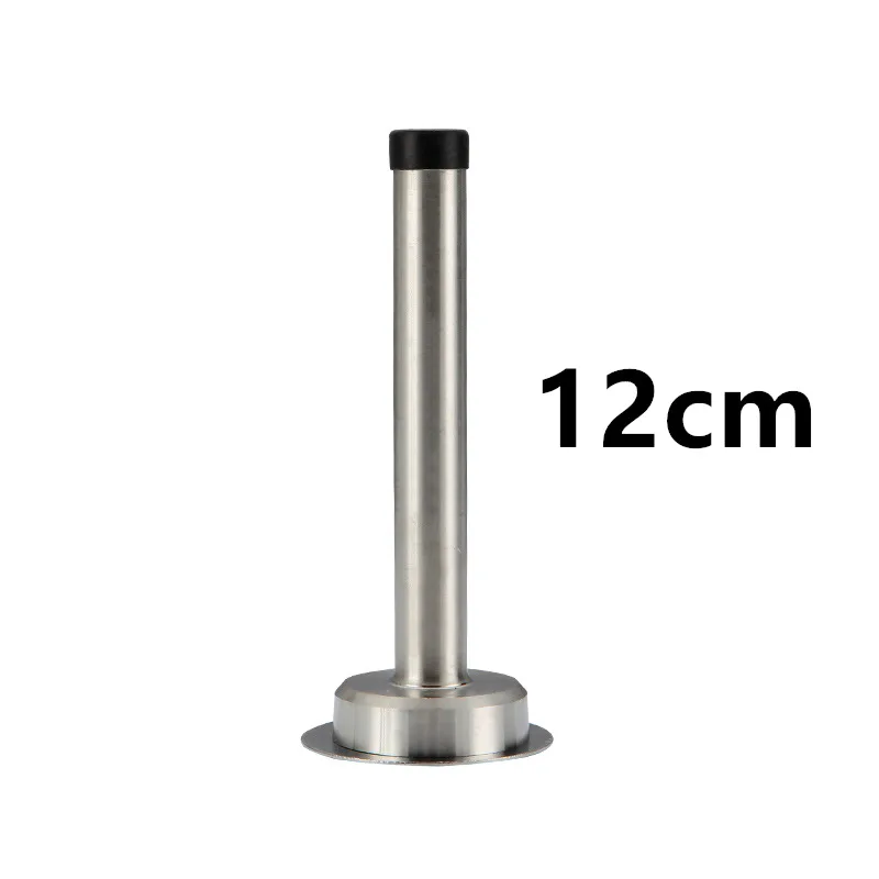 Rubber Wall Mounted Door Stopper Stainless Steel Door Stops Holder Catch Floor Fitting With Screws Bedroom Home Hardware: Blue