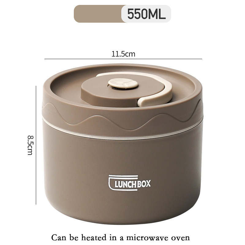 Leakproof Bento Box for Adults with Lunch Bag and Tableware Insulated Stainless Steel Lunch Box High Capacity Portable Snack Box: black