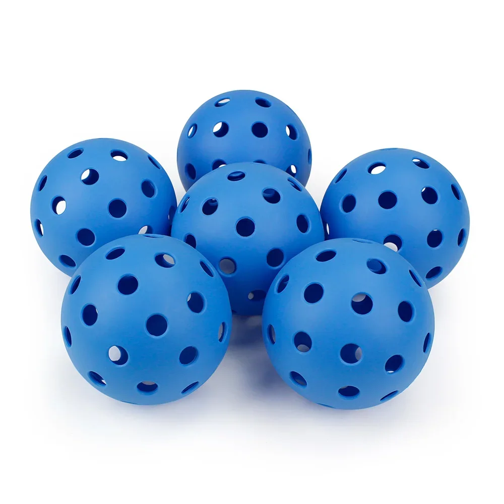 6/12/24PCS Pickleball 74MM Durable 40 Holes Outdoor 6/12/24Pcs Pickleballs 26g Outdoor for Competition pickleball Packs:  Light Yellow