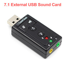 7.1 Externe USB Geluidskaart USB naar Jack 3.5mm Hoofdtelefoon Audio Adapter Gratis Drive Micphone Geluidskaart USB Audio adapter
