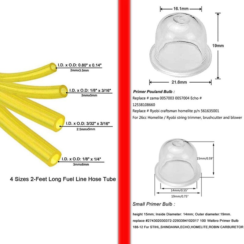 13 PCS Carburetor Adjustment Carb Adjusting Tool Kit for 2-Cycle Small Engine Poulan Husqvarna STIHL Echo Trimmer