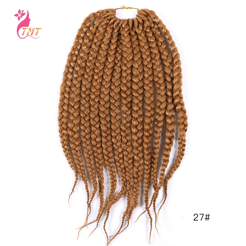 Tmt Gehaakte Vlechten Haar Korte Doos Vlechten 14 ''Synthetische Twist Vlechten Hair Extensions Bordeaux Haak Doos Vlechten 12 Strengen: C27