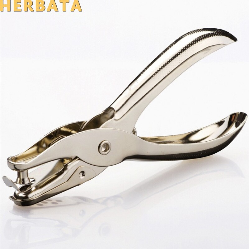 1pc de mano de Metal perforadora agujero perforadoras para colección de recortes uno puede hacer 8 páginas todos los materiales de Metal fácil de usar CL-1202