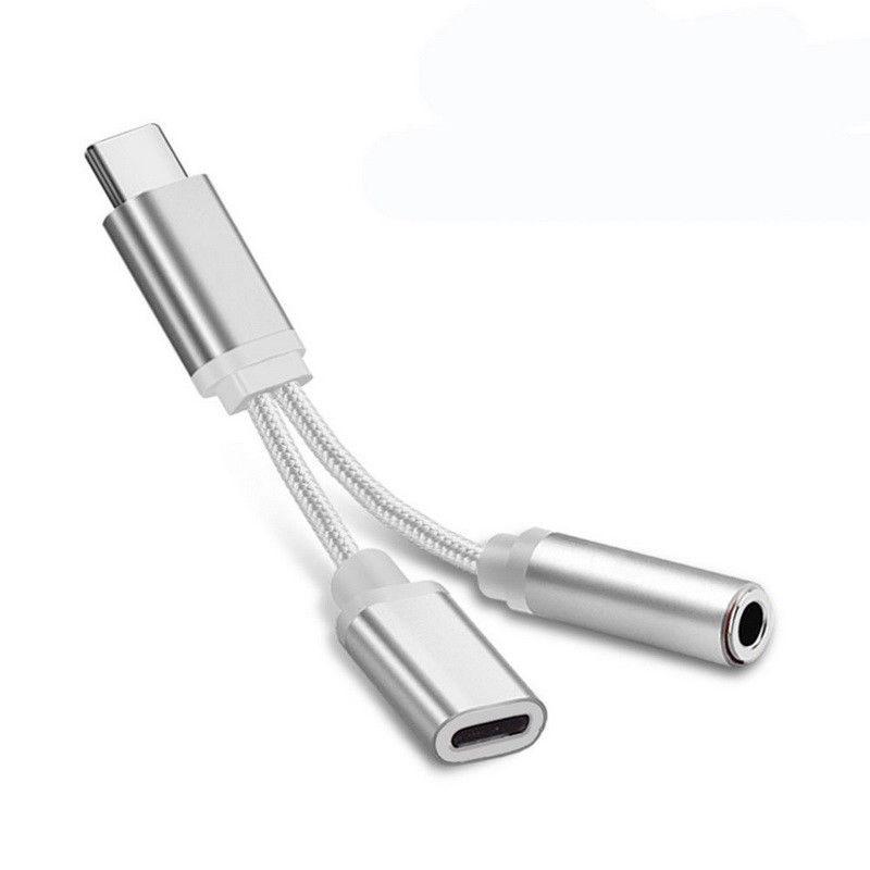 C naar 3,5 mm hoofdtelefoonaansluiting adapter compatibel met Type C naar hoofdtelefoon extra kabel digitale audioconverter: Overigen