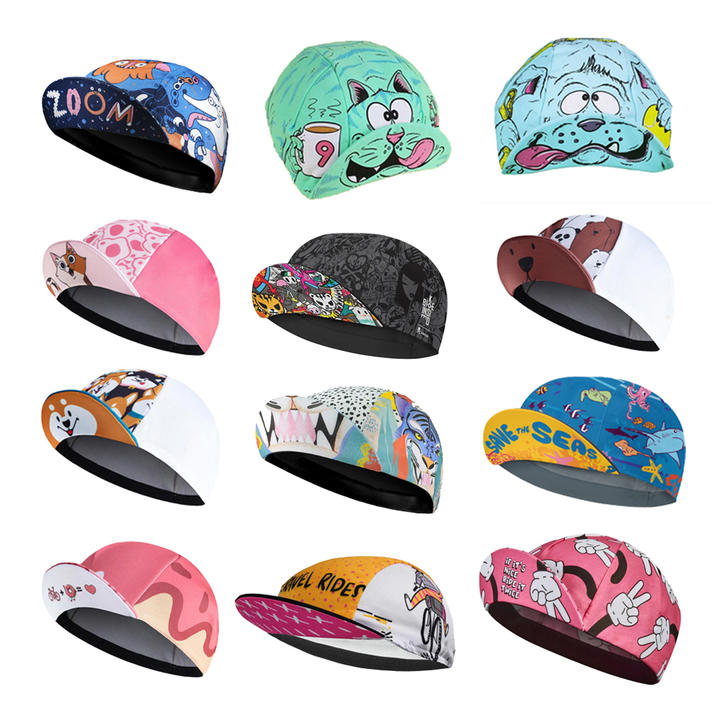 Cartoon Cat Cycling Cap Grappige Racefiets Muts Mooie Dieren Fiets Hoofddeksels Zonnescherm Ademend Mtb Mannen En Vrouwen Gorra Ciclismo
