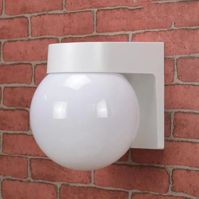 Wandlamp Voor Eetkamer Woonkamer Decoratie Led Pc Basis Melkachtig Wit Acryl Schaduw Bolvormige Buitenlamp Verlichting: Cold White