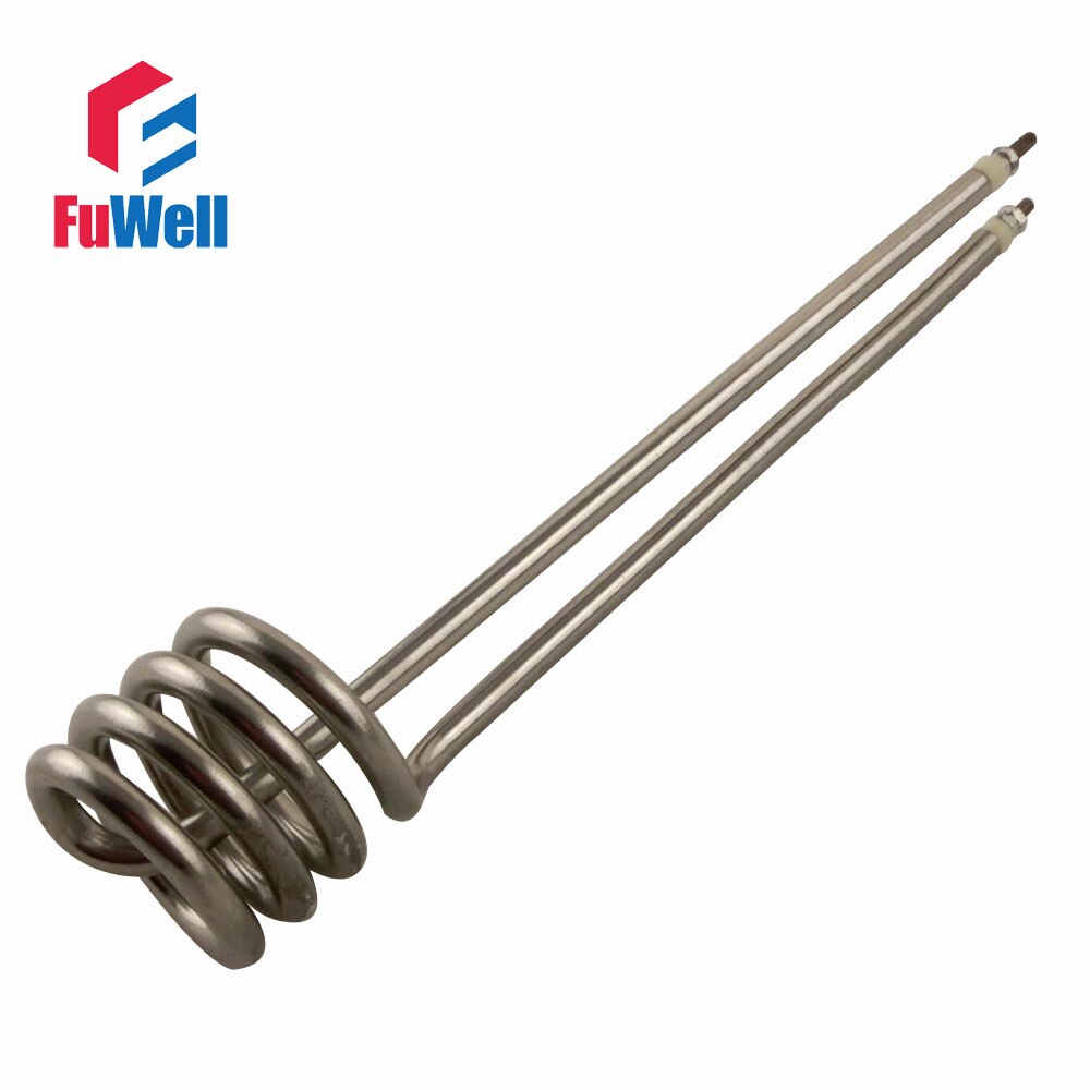 Stainless Steel Heating Tube Element 220V 1500W 265mm Tube Length Electric Water Heater Pipe for Water Heating