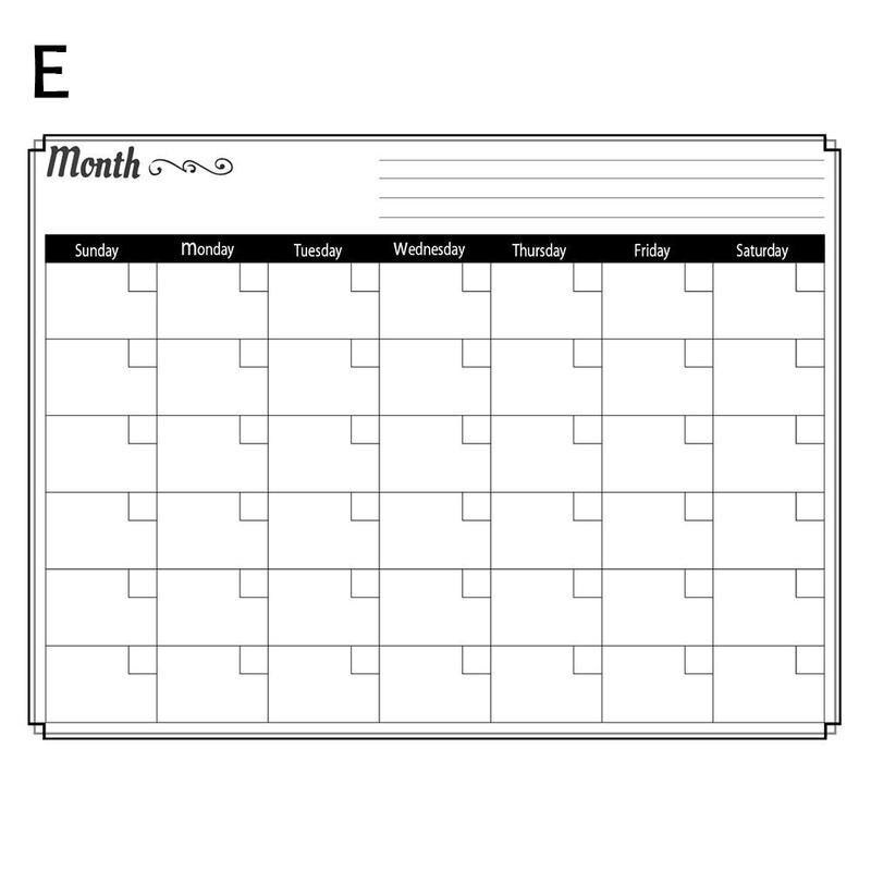 POPRUN Wekelijkse Planner Whiteboard A3 Gezinskalender voor Muur