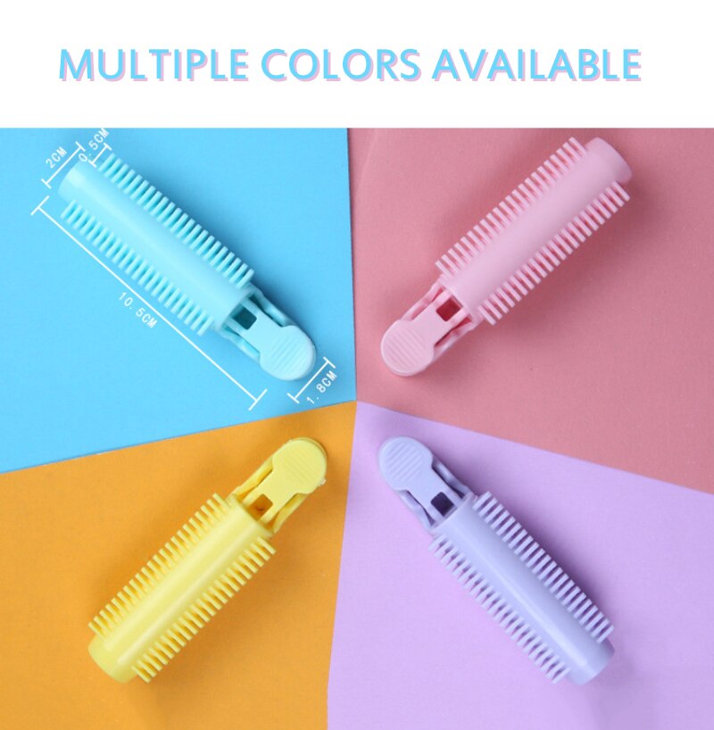 2 uds, rizador de pelo para el cuidado del cabello, rizador de pelo de plástico sin calor, herramienta de peinado para rizar el cabello, suministros de peluquería DIY, pinzas de pelo mullidas