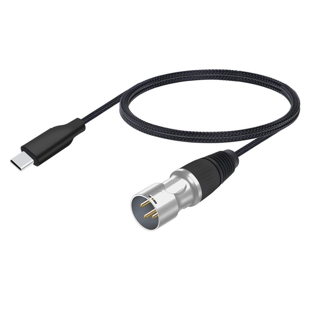 Kabel USB C robić XLR, adapter konwerter XLR robić USB C, kabel stereofoniczny USB typu C robić 3-pinowego XLR męskiego/żeńskiego wyjścia robić wzmacniacza, głośnika: żółty / 1.5 m
