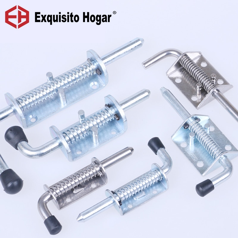 Stainless Steel 304 Industrial Heavy Iron Spring Mechanical Equipment Cabinets Boxcar Door Bolts