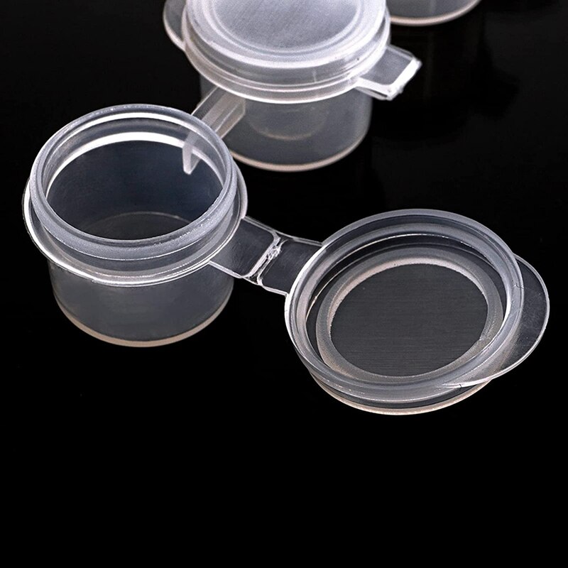 50 Strips Verf Potten Strips,300 Potten 2Ml/0.07 Oz Lege Verf Cup Potten Met Deksels, voor Klaslokalen Schilderijen Art Festivals
