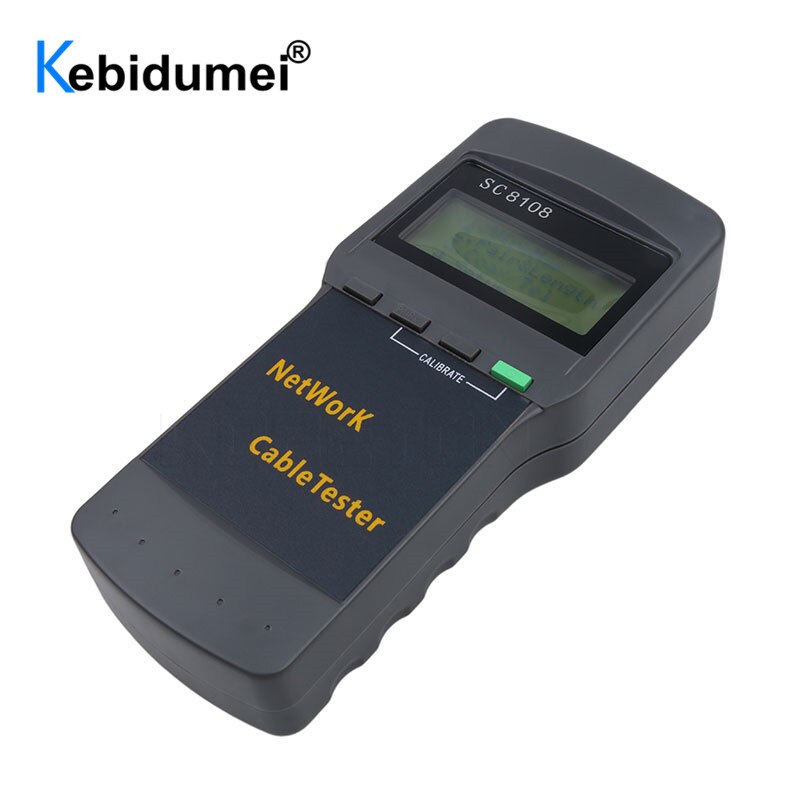 Lcd Display SC8108 Netwerk Tester Meter RJ45 Cat5e Cat6 Utp Unshield Lan Kabel Tester RJ11 Telefoon Kabel Meter Draagbare