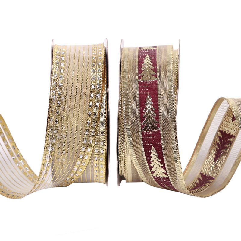 3.8m lengtes kerstdecoratieve linten satijnen lint knutsellinten bruiloft kerstdecoratie kant knutselen