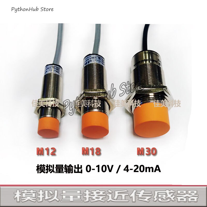M18M30 Inductive Proximity Switch Linear Displacement Sensor Analog Output 0-5V0-10V4-20mA