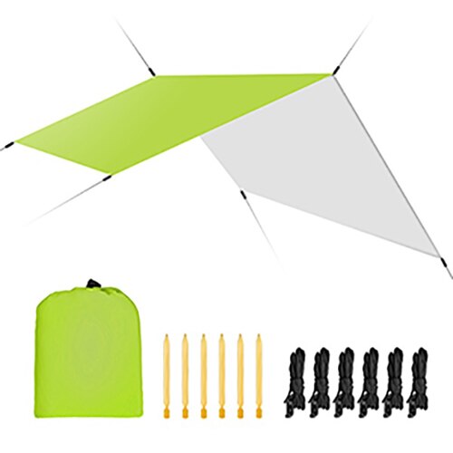Vela de sombra para jardín impermeable, tela de poliéster cuadrada, al aire libre para acampar, senderismo, patio, refugio para jardín, toldos para cochecitos: green