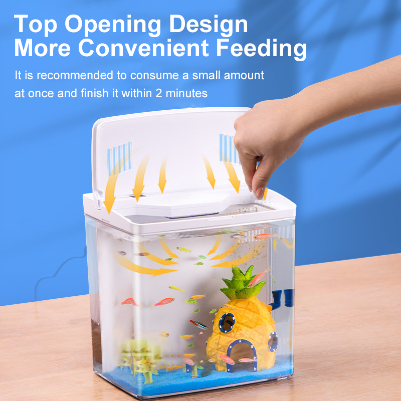 Aquarium Klein Mini Aquarium Thuis Vis Aquarium Zelfcirculerend Terugfilter Met Verlichting En Golfpompen Aquarium Kits