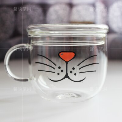 YIZI-gobelet en verre borosilicaté kawaii, mug Transparent, offre spéciale ml, boisson de , nouveauté 500: 8