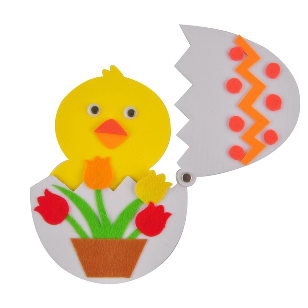 4PCS Easter DIY Material Kit Educational Easter Egg Making Material Out of Shell Easter Egg Material for Girl: Default Title