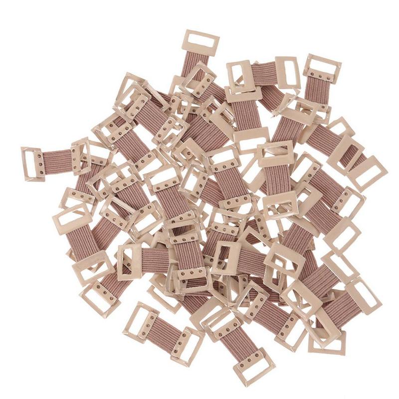 10Pcs Bandage Clips Vervanging Elastische Bandage Stretch Wrap Metalen Clips Bevestiging Clips Haken Ehbo-kit Koffie Witte Kleuren