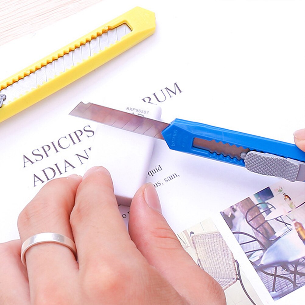 30Pcs Retractable Box Cutter Art Craft Cutters Metal Art Cutters Stainless Steel Utility Cutters