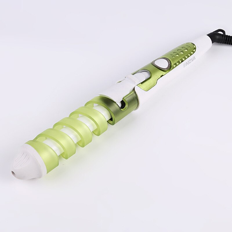 Roterende keramische stylingtools, krultang, haargolf, peerbloemkegel, elektrische haarkrultang, roller: Groente
