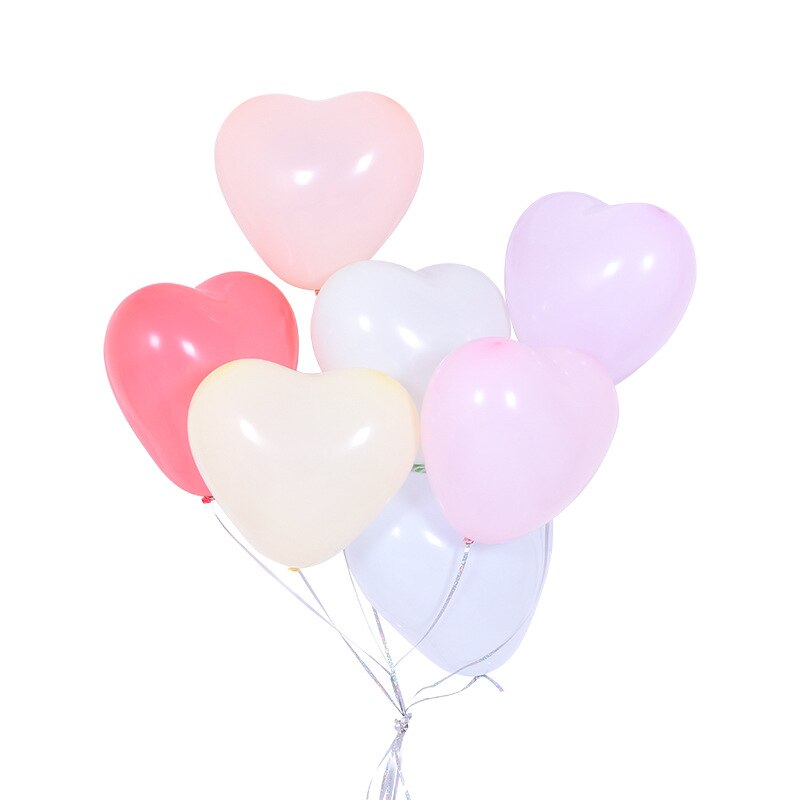 10 stk 12 tommer hjerteballoner macaron farver latex balloner matte farver balloner fødselsdagsfest indretning bryllupsindretning puste global