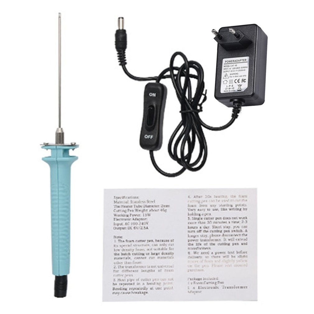 Foam Cutter Pen 15W 110V-240V EU Plug Electric Foam Polystyrene Cutting Machine Portable Styrofoam Cutter DIY Cutting Tools