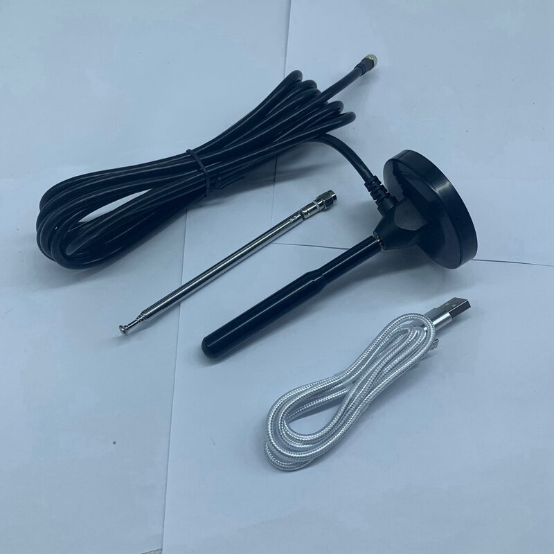 35Db 433MHz Antenna + 3G Antenna + Whip Antenna for Hackrf PORTAPACK H2 Antenna with Data Cable Kit Radio Transceiver