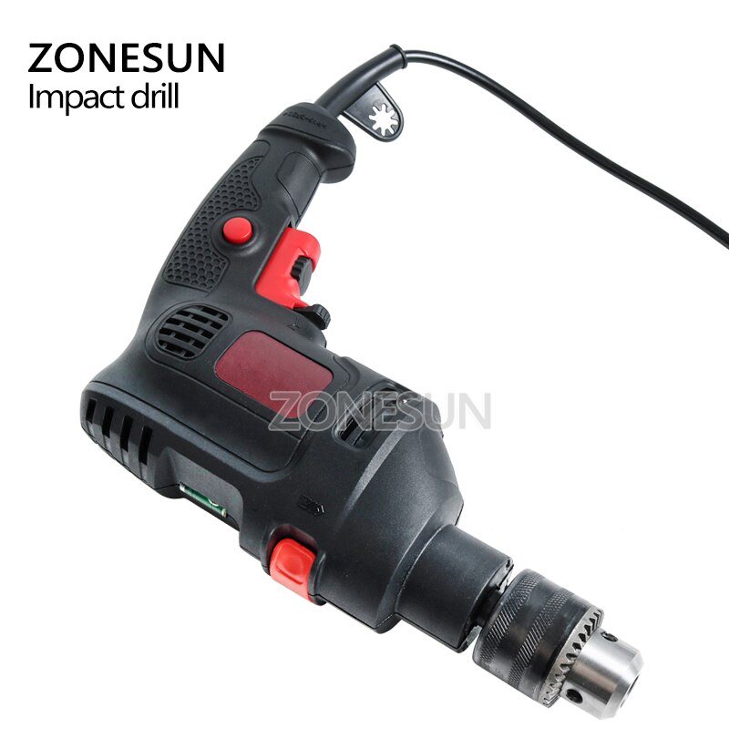 ZONESUN Rotary drill Electric Screwdriver portable reversible power tools automatic woodworking steel, Aluminum drilling machine