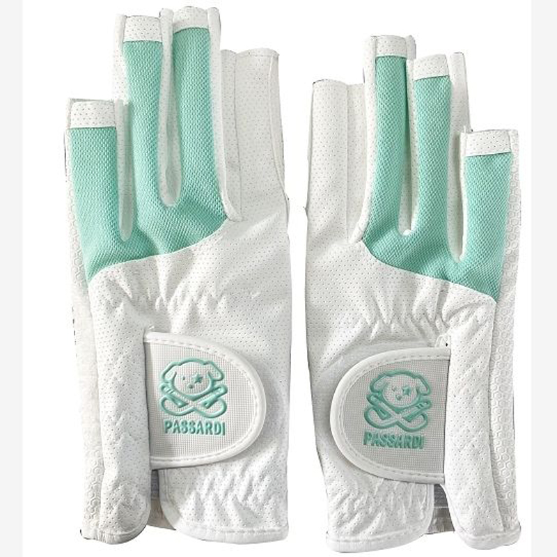 fingerless golf gloves, breathable non-slip wear-resistant can touch the screen, ladies (hands): SKY BLUE / S