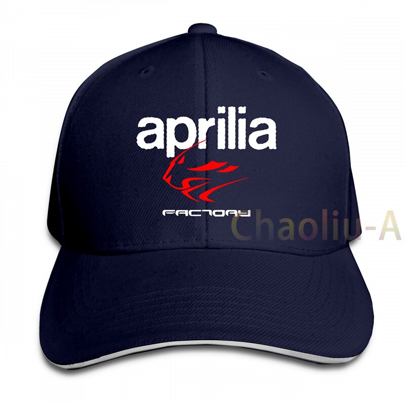 Aprilia Factory Motorbike Baseball cap men women Trucker Hats adjustable cap: 1-Navy