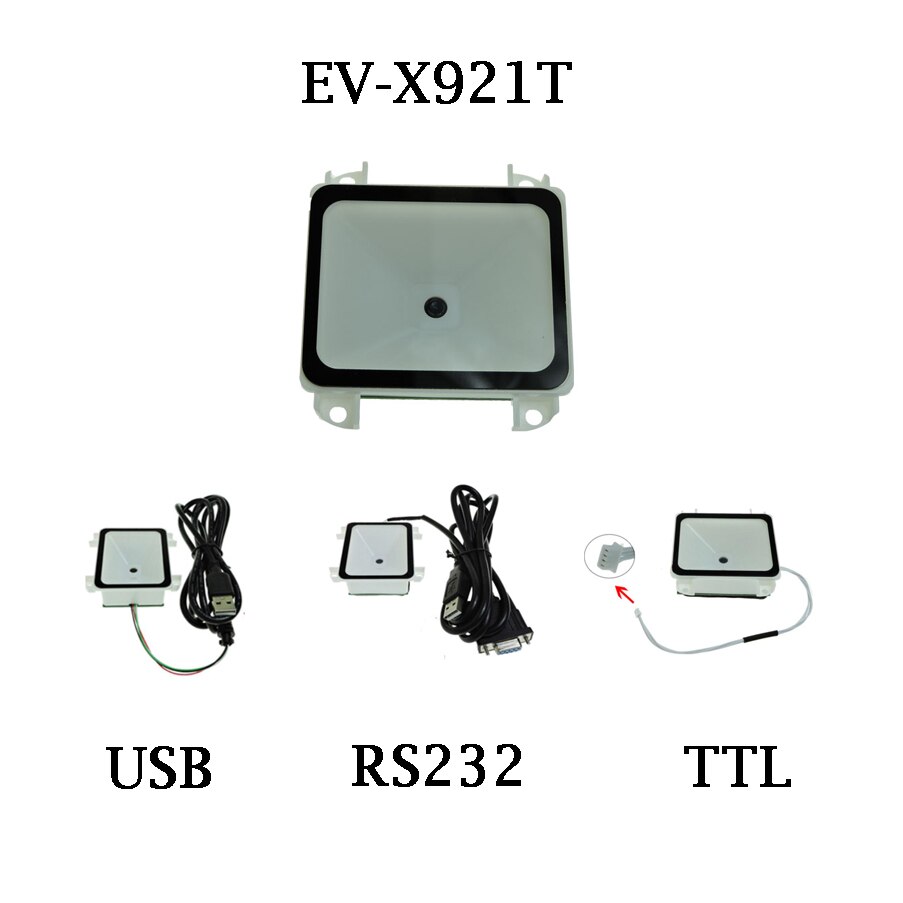Auto-induction CMOS scan qr code reader RS232 TTL USB interface embodied 2d barcode scanner module factory price