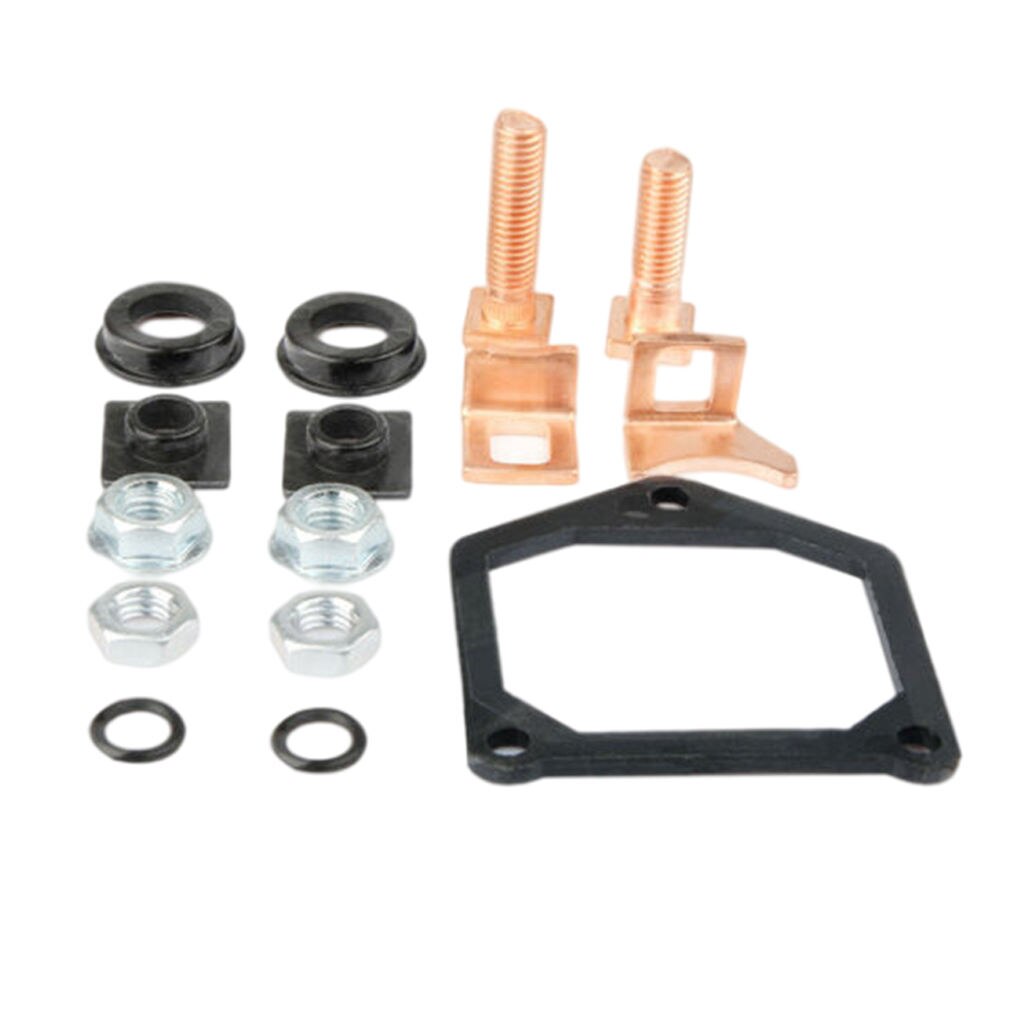 Solenoid Plunger 8Mm Gat Met Contact Set Starter Solenoid Reparatie Rebuild Kit Voor Toyota Vervangende Onderdelen