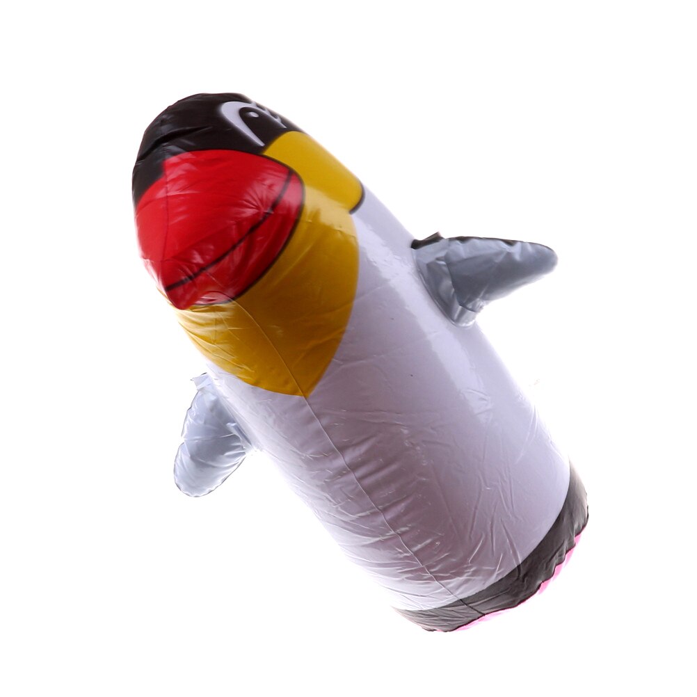 Inflatable Penguin Tumbler Roly-poly Toy Tumbler Penguin Toy Squeezed Call With Sound PVC Inflatable Toys 36cm