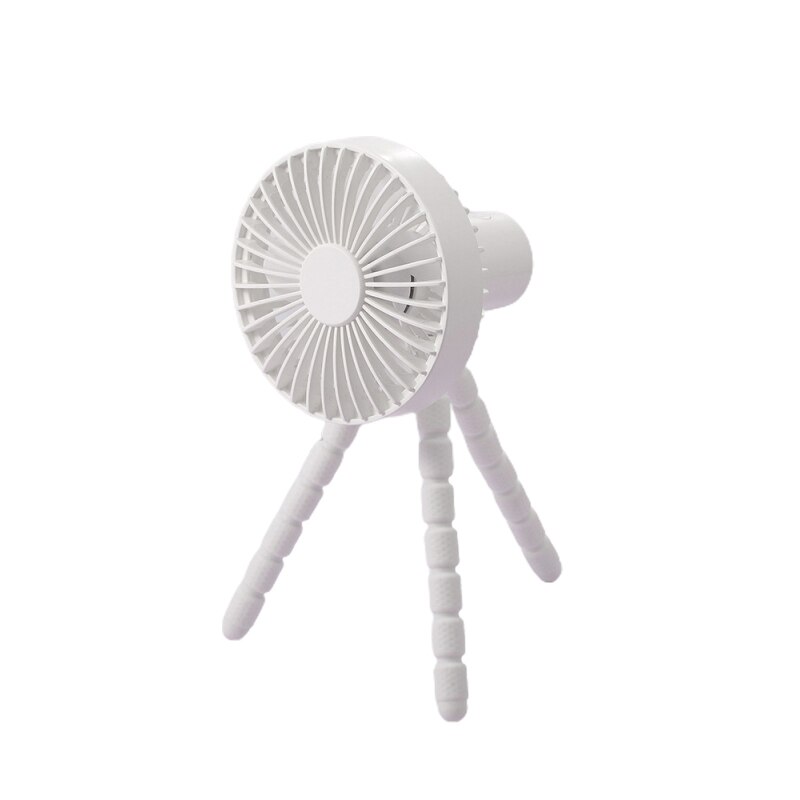 Portable Tripod Fan Air Cooler Fan Rechargeable Mini Fan Cooling 3-speed Adjustable Fan With1800mAh Battery For Travel Home: 01
