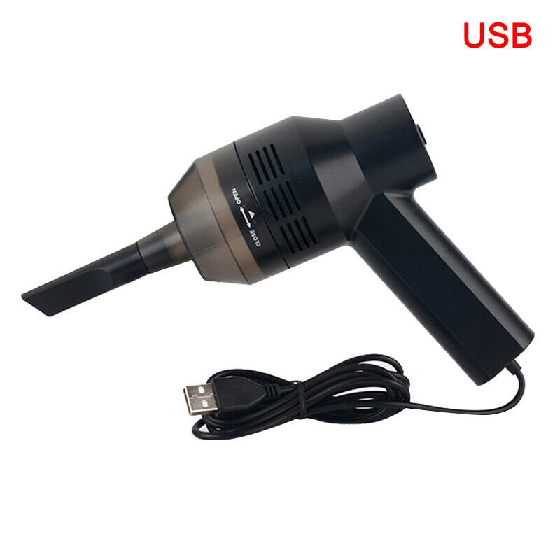 Tragbare Mini Staubsauger Handheld USB Tastatur Pinsel Staub Handheld Sauber Desktop PC Computer Auto Kamera Objektiv Reiniger Werkzeug: Wired version