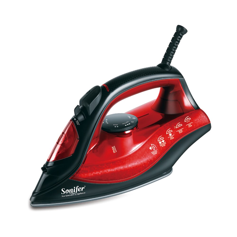 Sonifer – fer à vapeur électrique , pour voyage, maison, vêtements, repassage à la vapeur, plaque revêtue: SF9048-Red / EU