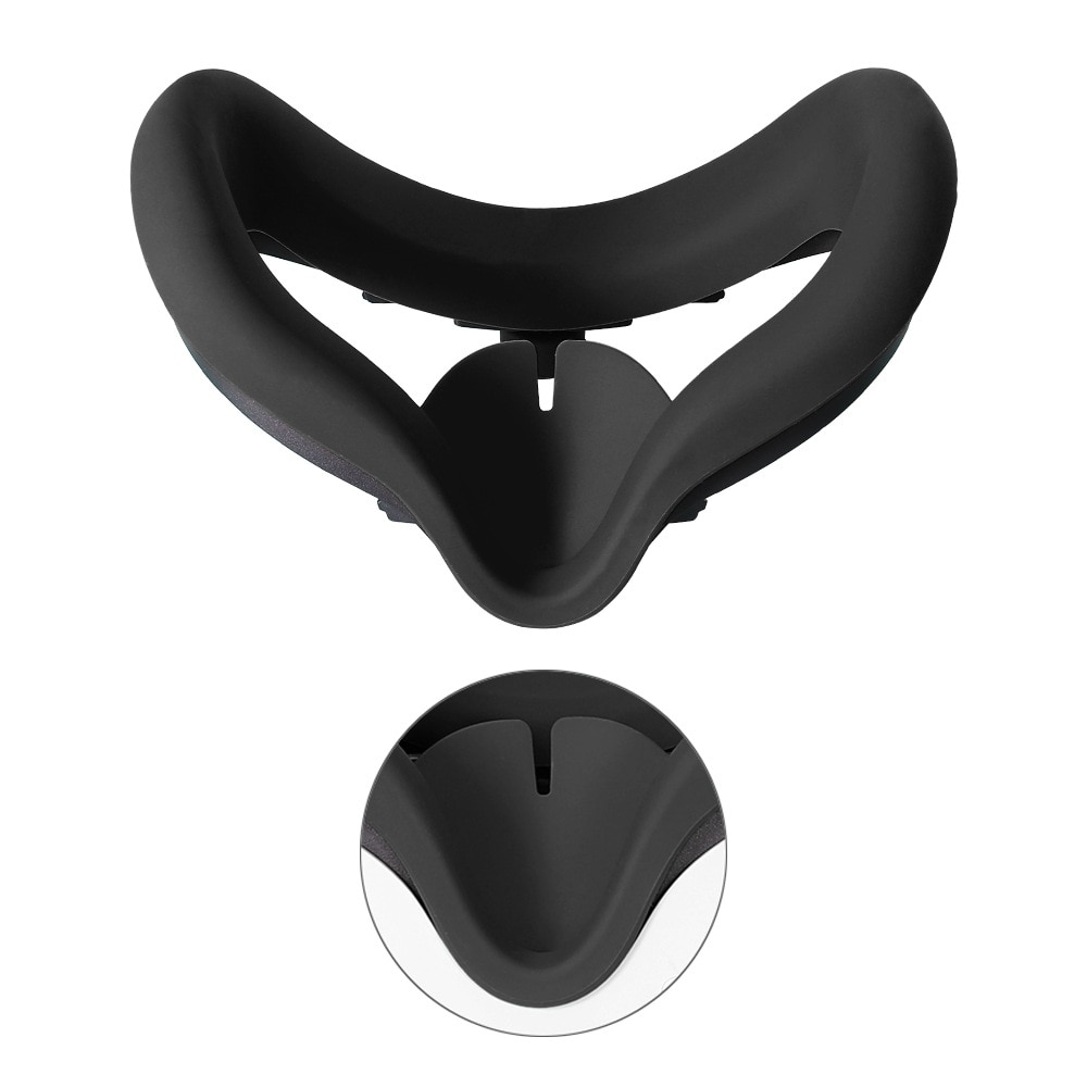 Cubierta protectora de silicona 2 en 1 para Oculus Quest 2, protector facial para máscara de ojos, accesorios de protección para lentes,