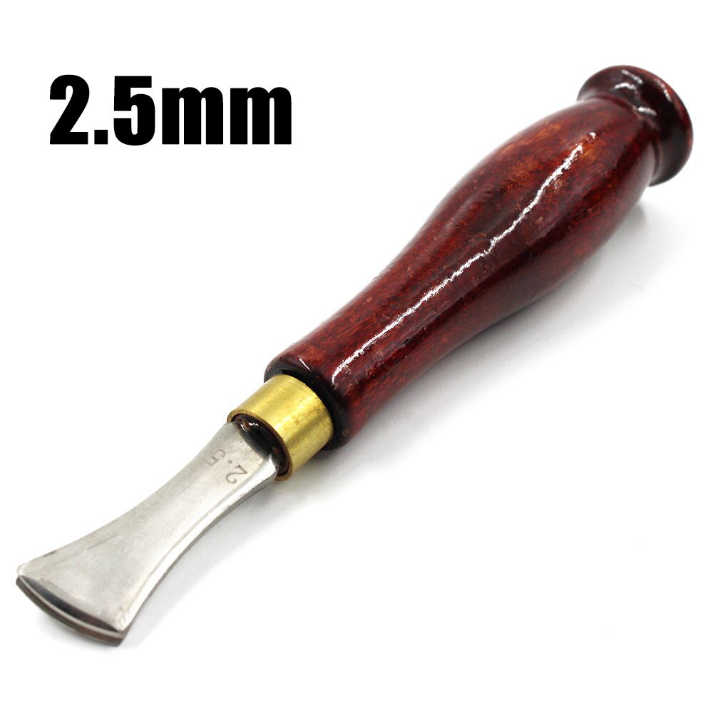 1.0-2.5Mm Lederen Rand Rillen Tool Rvs Blade Ondiepe Markering Randen Druk Line Tool Groove Druk Lijn gereedschap: 2.5mm